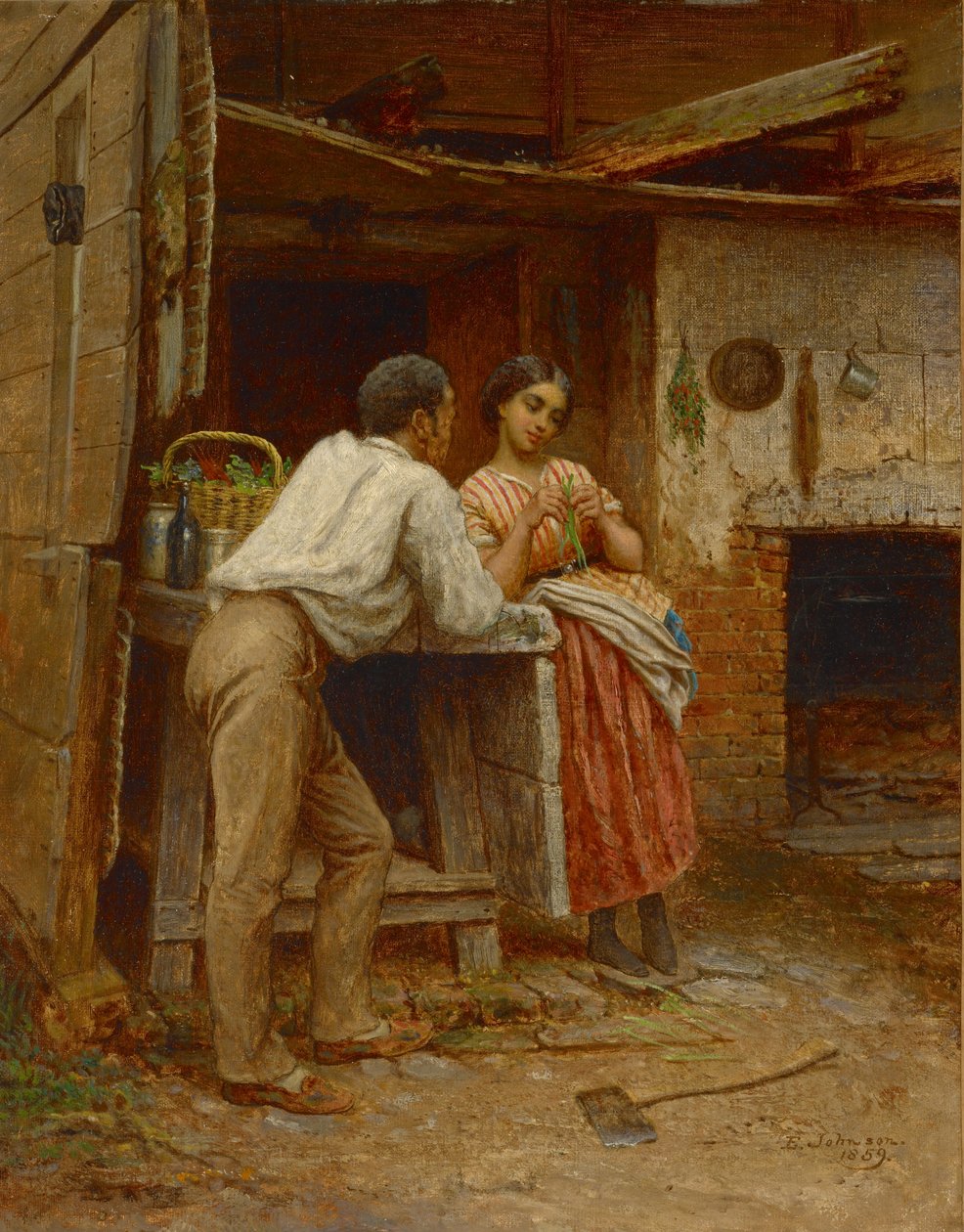 Namoro do Sul, 1859 de Eastman Johnson