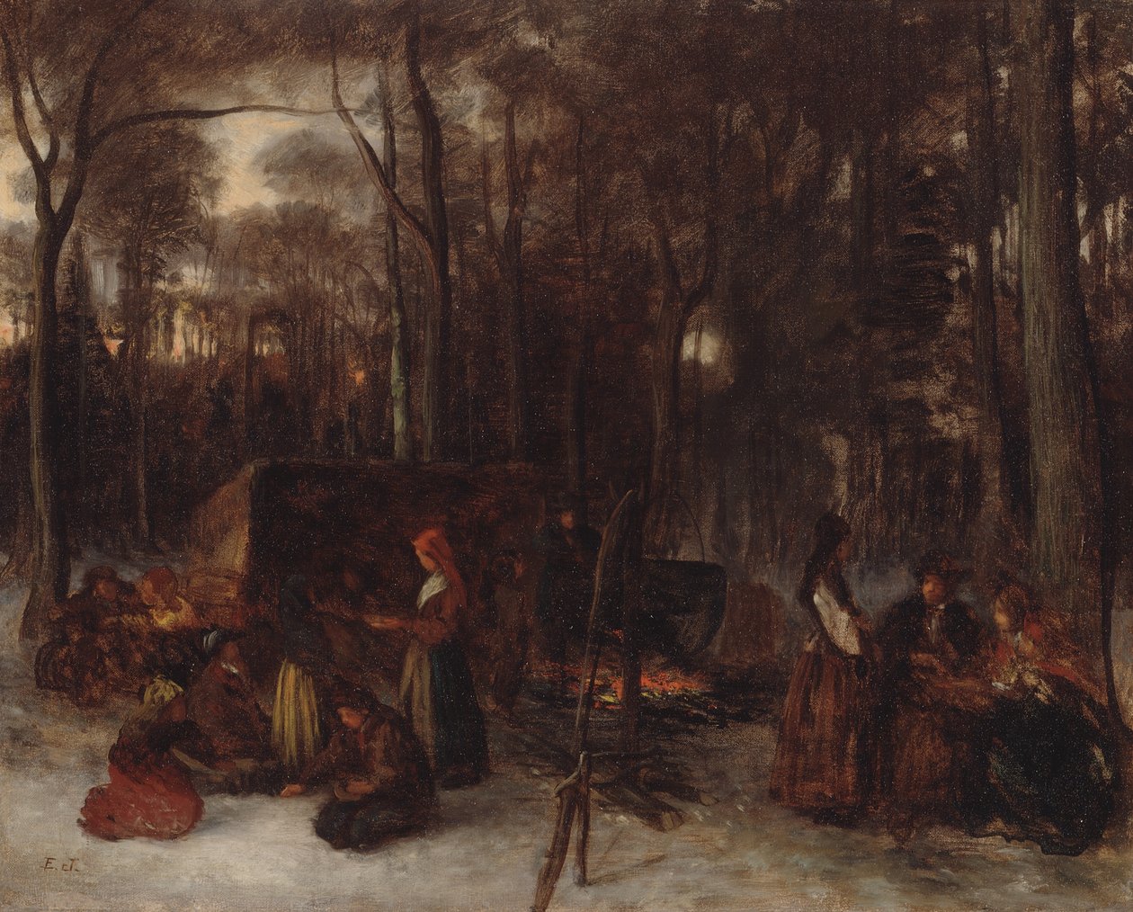 Provar o açúcar de Eastman Johnson