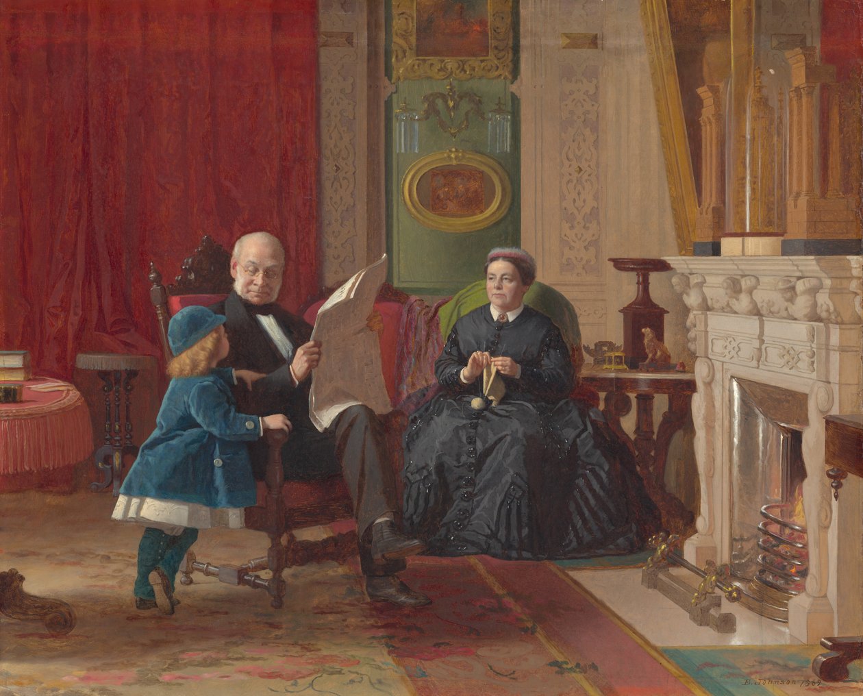 A Família Brown, 1869. de Eastman Johnson