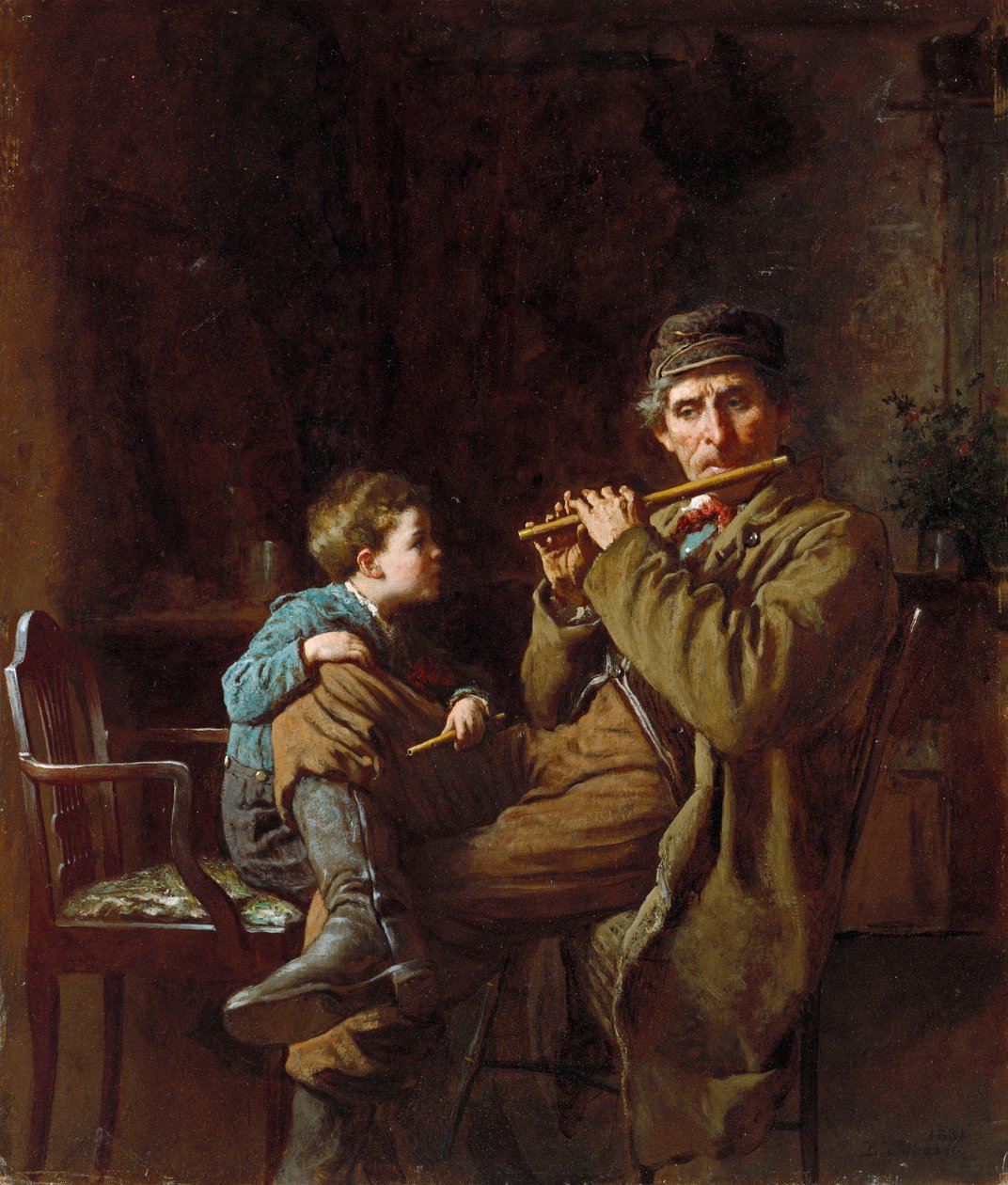 O aluno mais sério, 1881 de Eastman Johnson