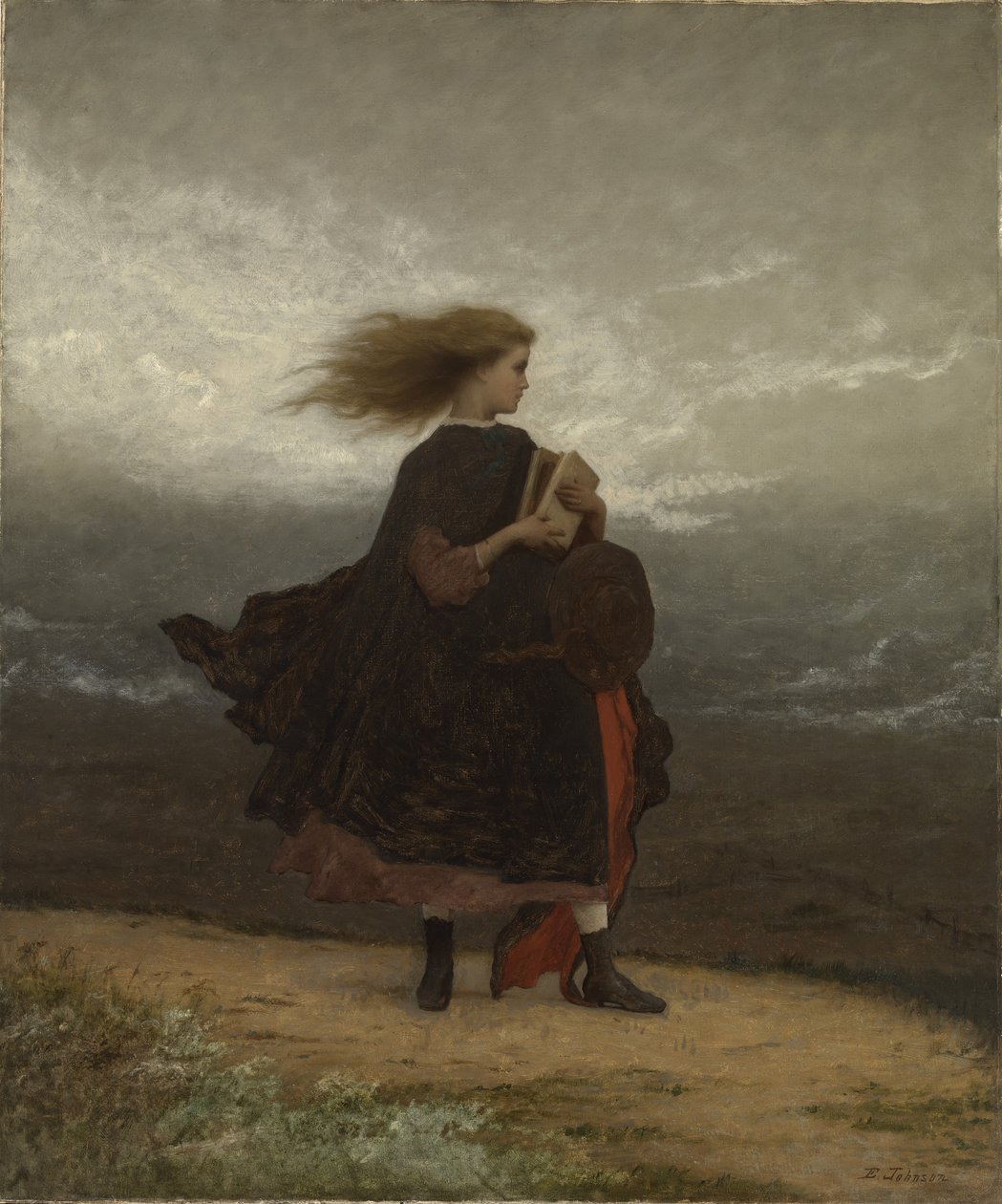 A rapariga que deixei atrás de mim de Eastman Johnson