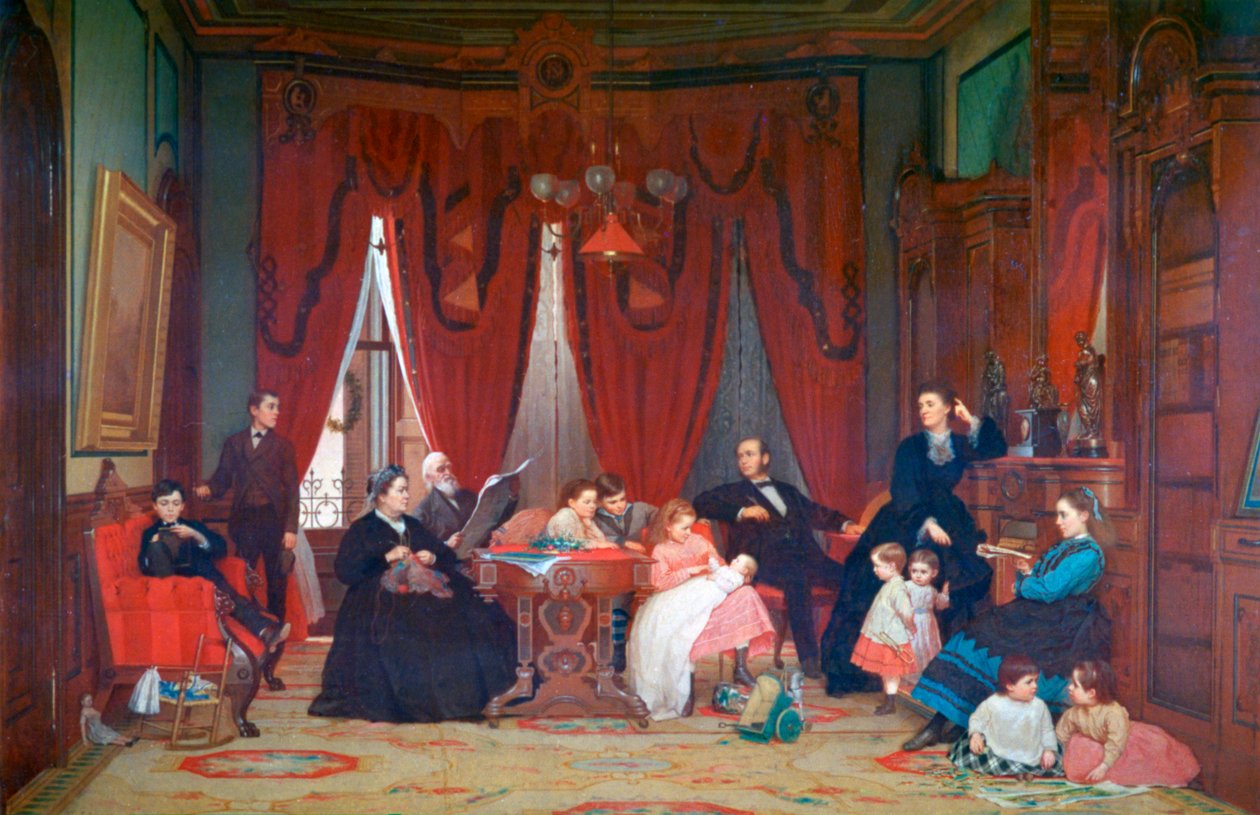 A Família Hatch, 1870-1871 de Eastman Johnson