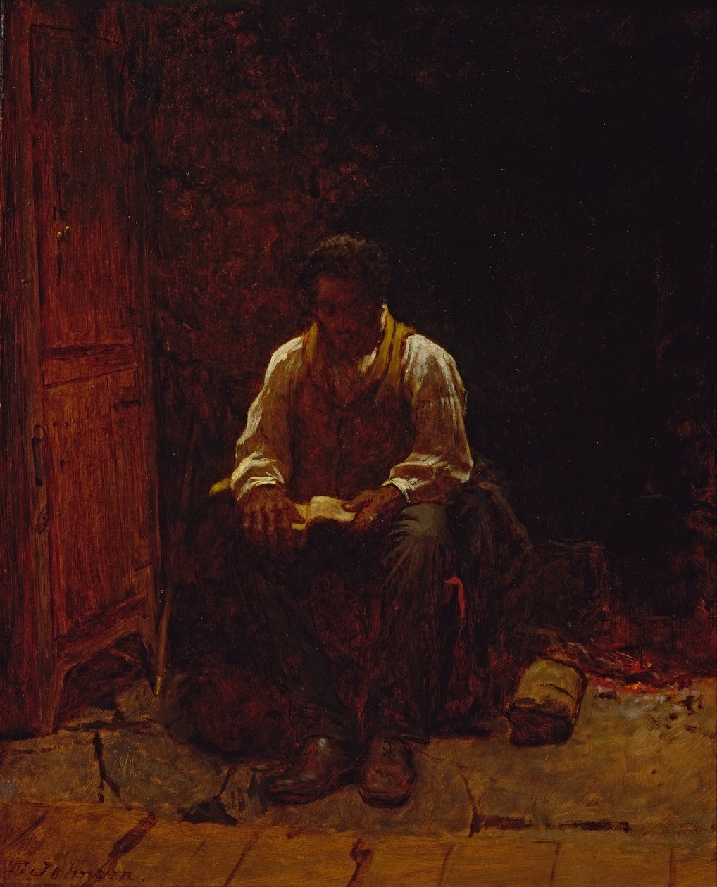 O Senhor é o meu pastor de Eastman Johnson