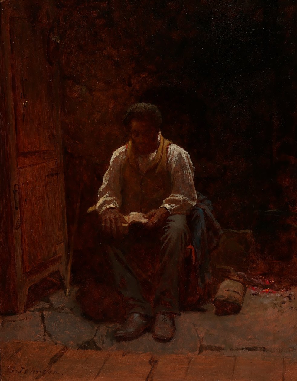 O Senhor é o meu pastor de Eastman Johnson