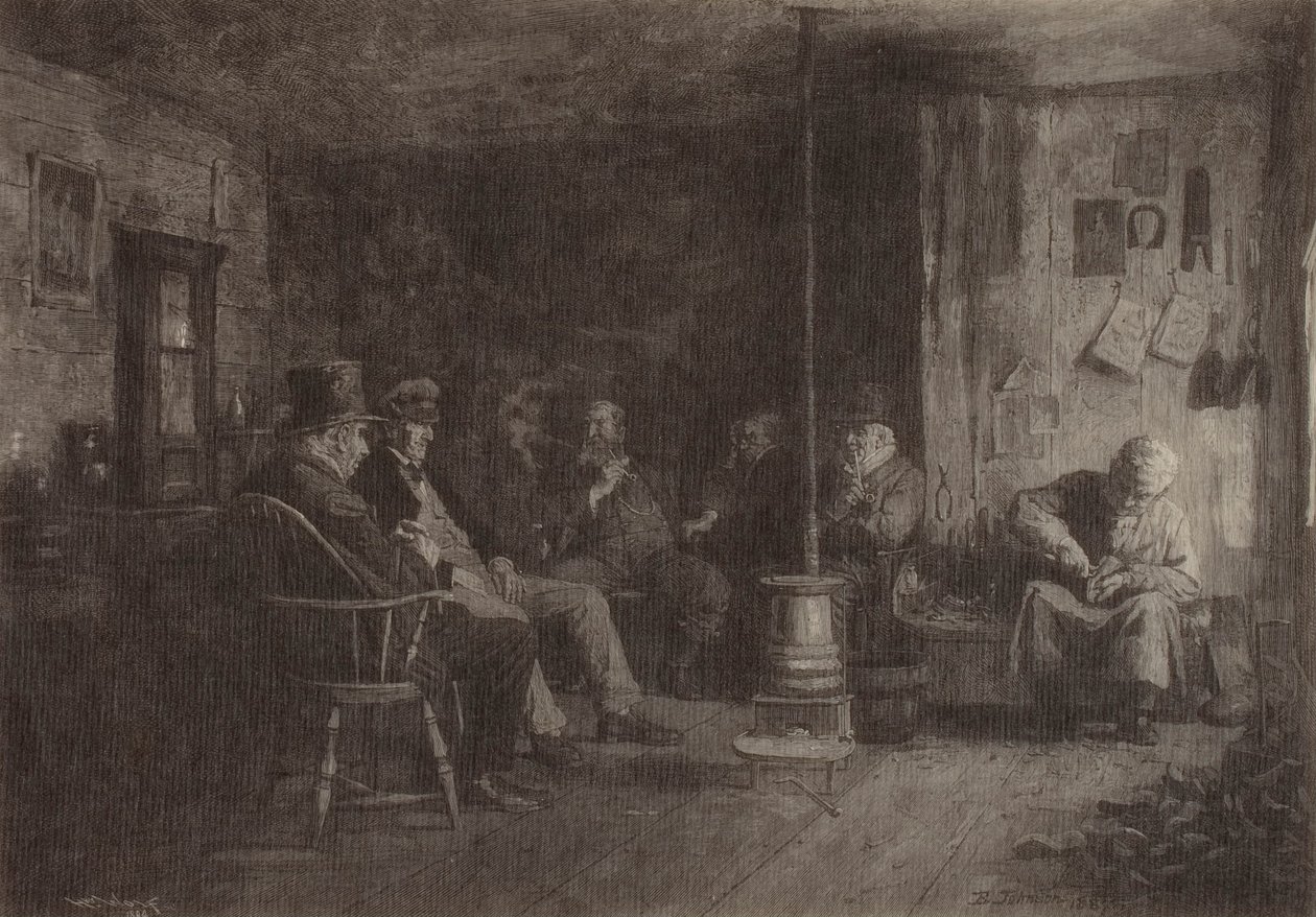 A Escola de Filosofia de Nantucket de Eastman Johnson