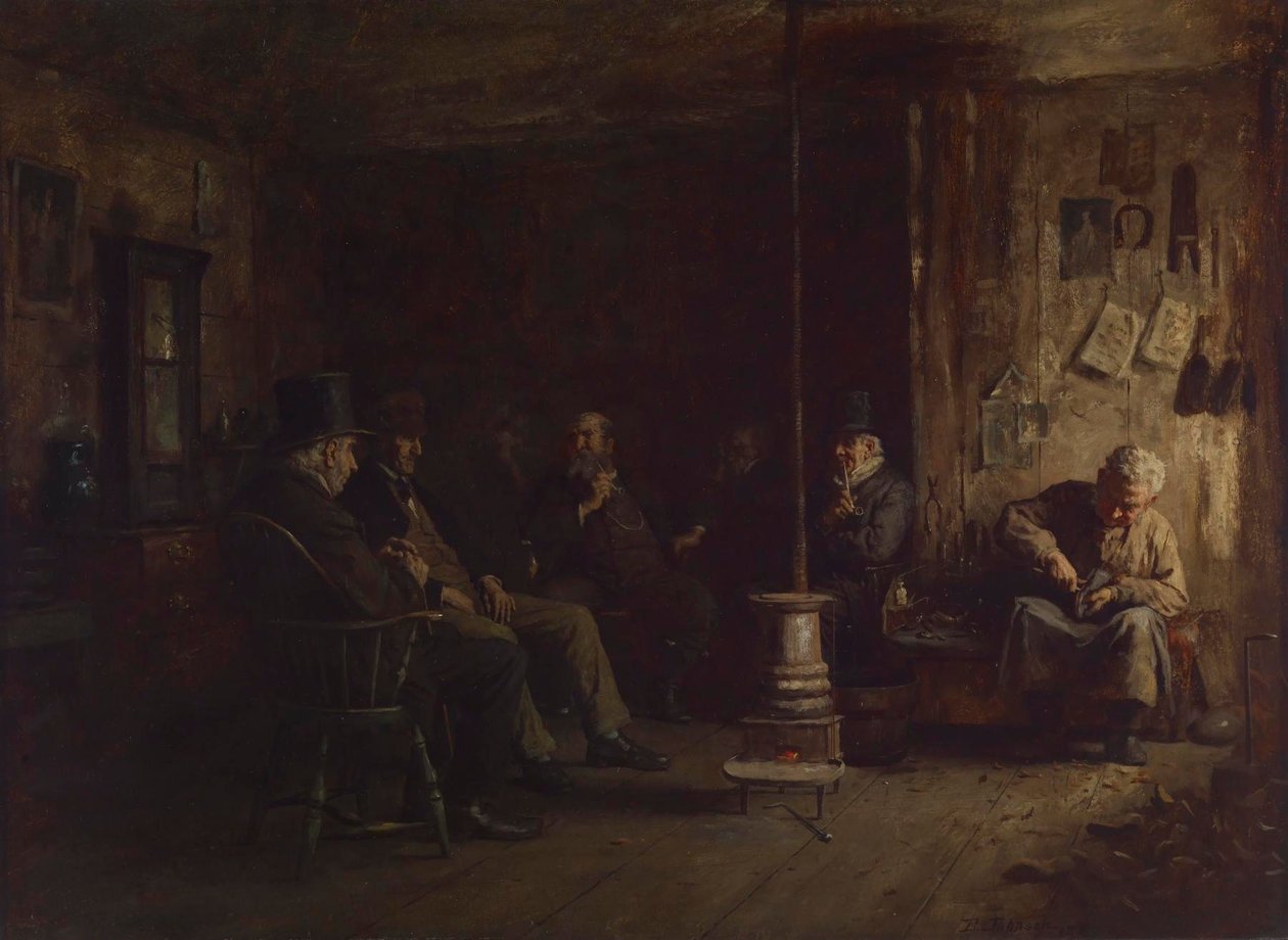 A Escola de Filosofia de Nantucket de Eastman Johnson
