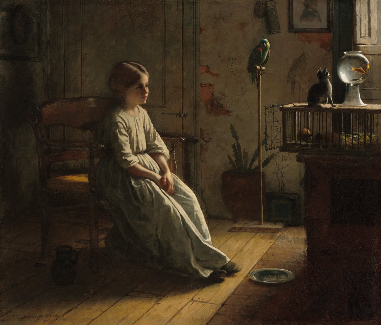Os animais de estimação de Eastman Johnson
