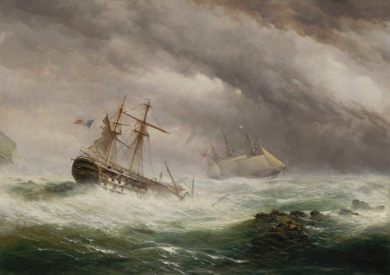 HMS Endymion resgatando um francês de dois andares de Ebenezer Colls