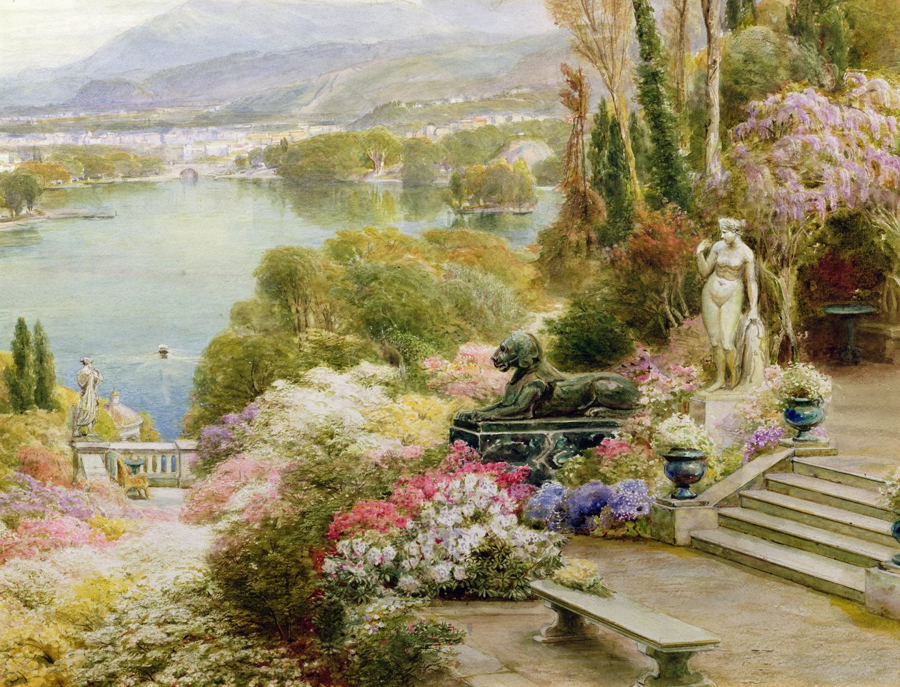 Lago Maggiore (detalhe de 381869) de Ebenezer Wake Cook