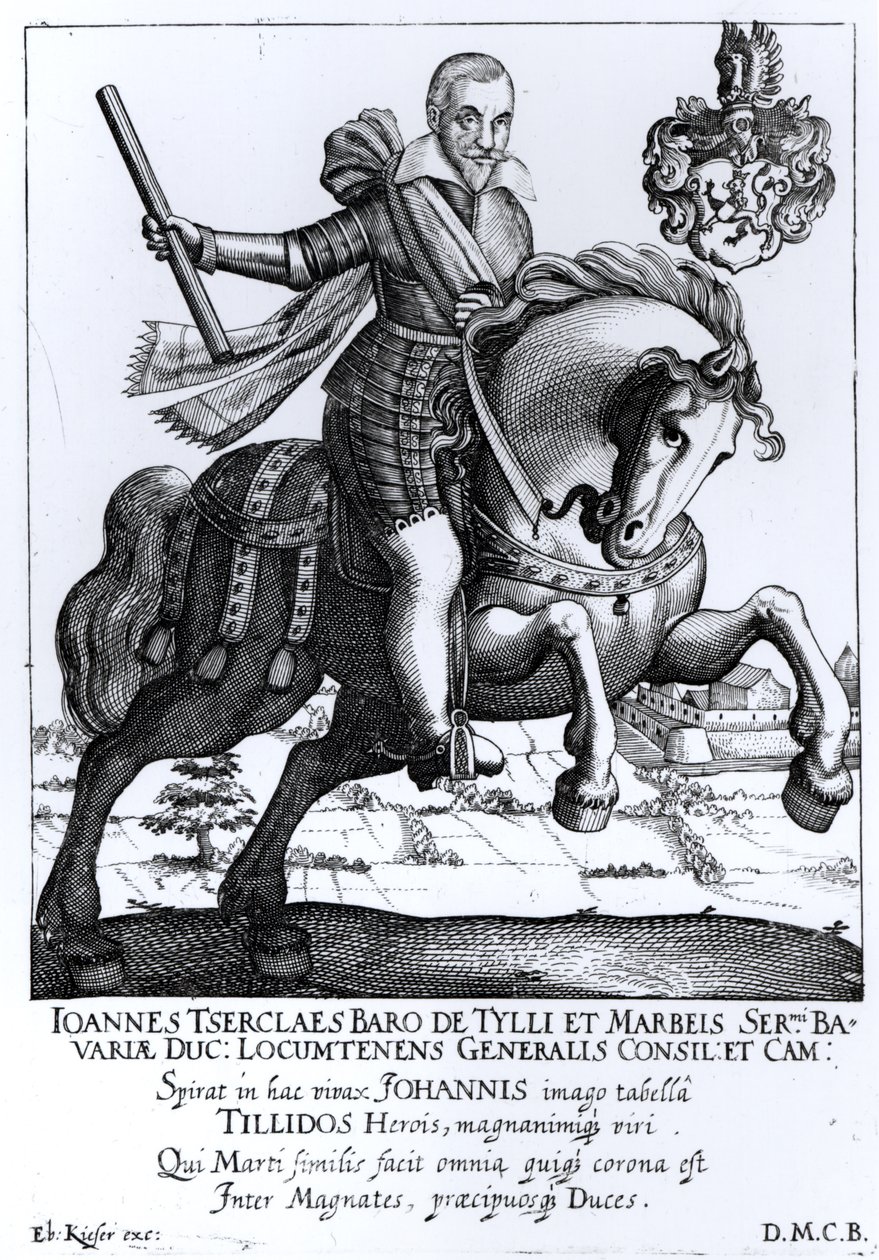 Johann Tserclaes, conde de Tilly (1559-1632) de Eberhard Kieser