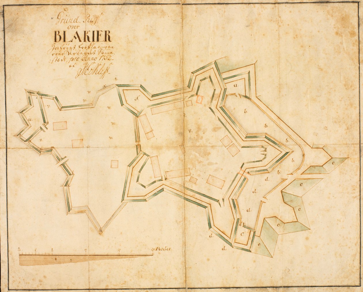 Planta baixa de Blakier de Eckleff