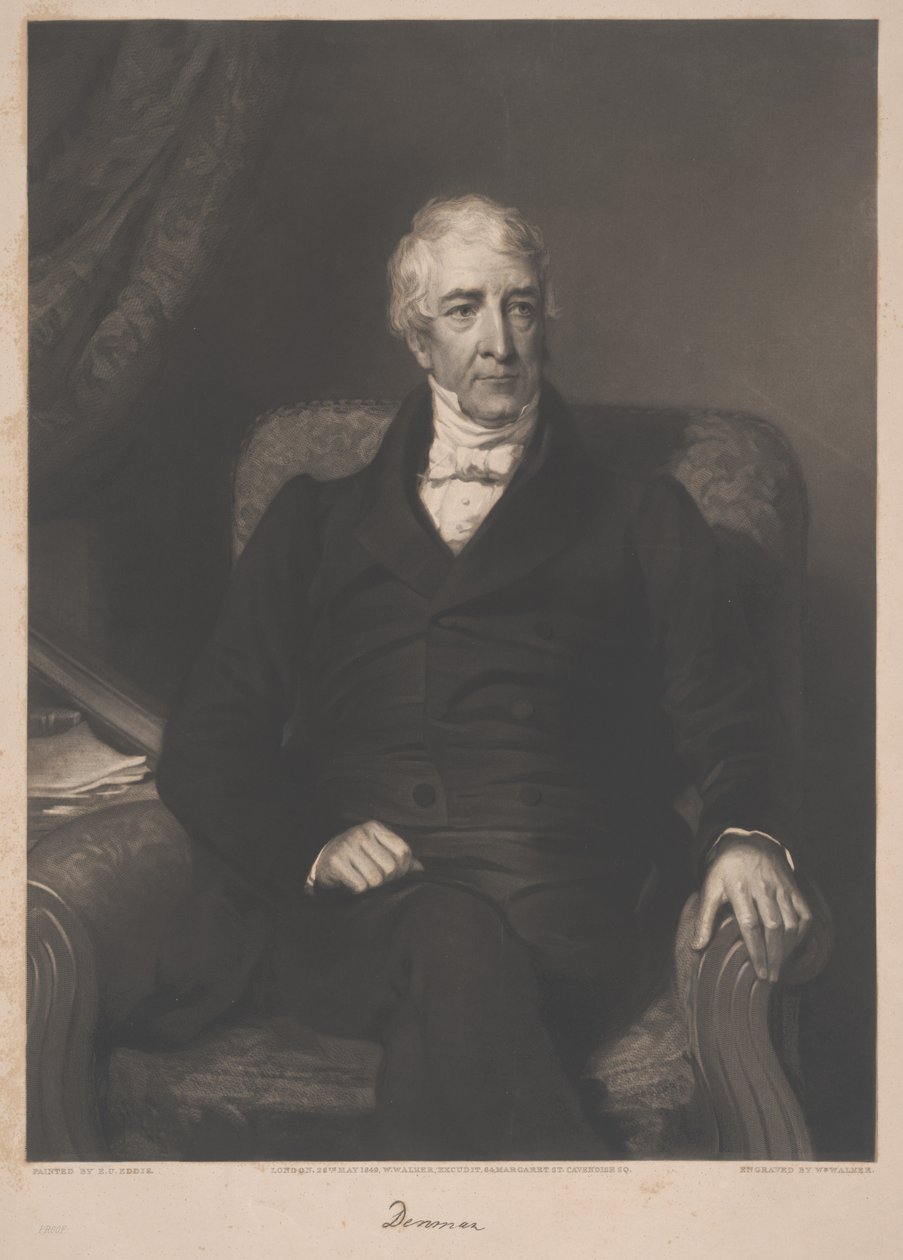 Thomas Denman, gravado por William Walker, 1849 de Eden Upton Eddis