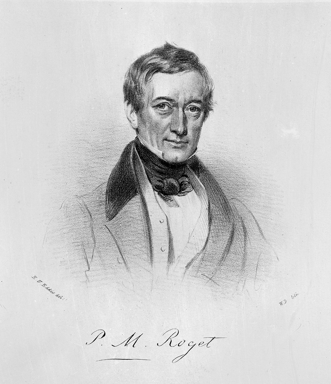 P.M. Roget, c.1835 (litografia) de Eden Upton (after) Eddis