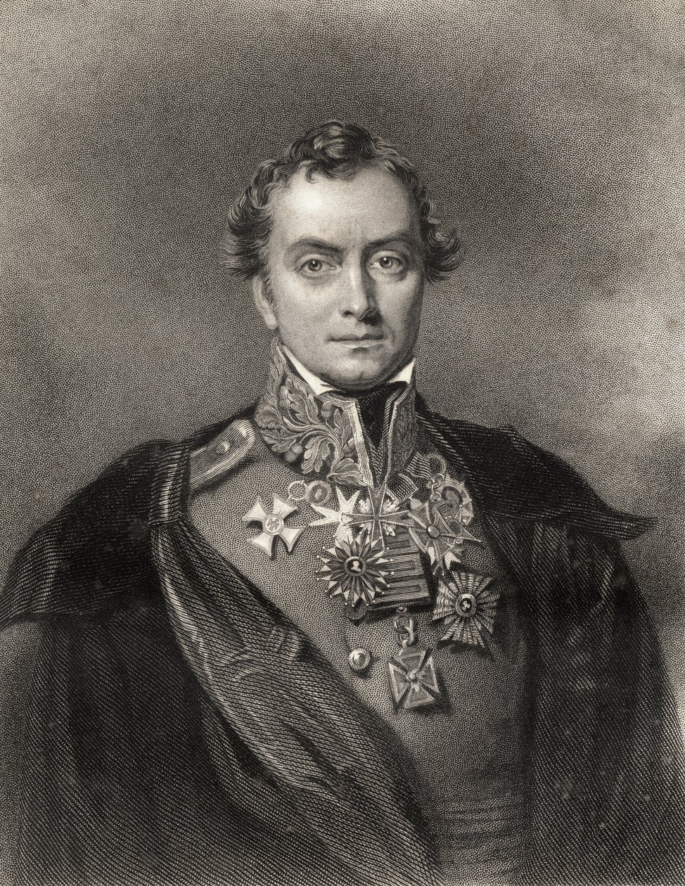 Henry Hardinge, gravado por F. Holl, da &39;National Portrait Gallery, Volume III&39;, publicado em 1820 de Eden Upton Eddis