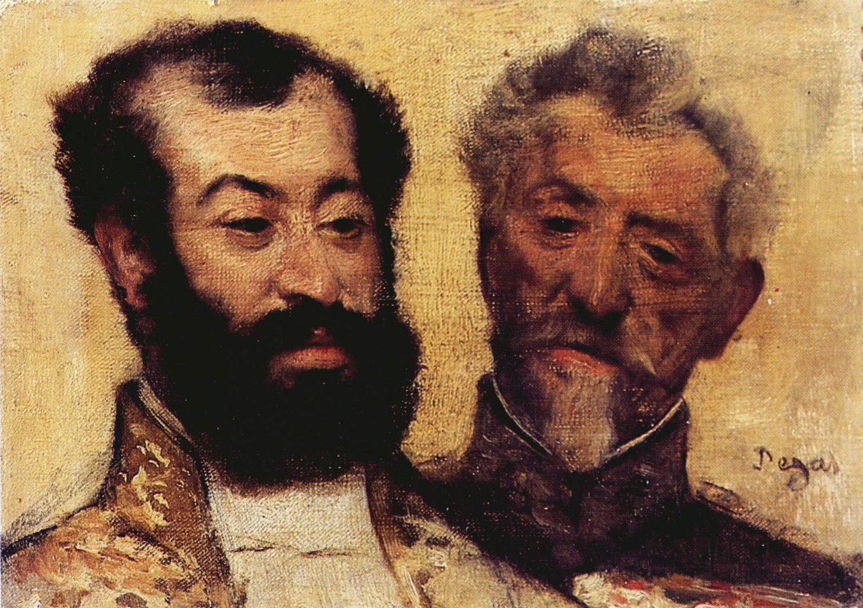 General Mellinet e Rabino Chefe Astrucn de Edgar Degas