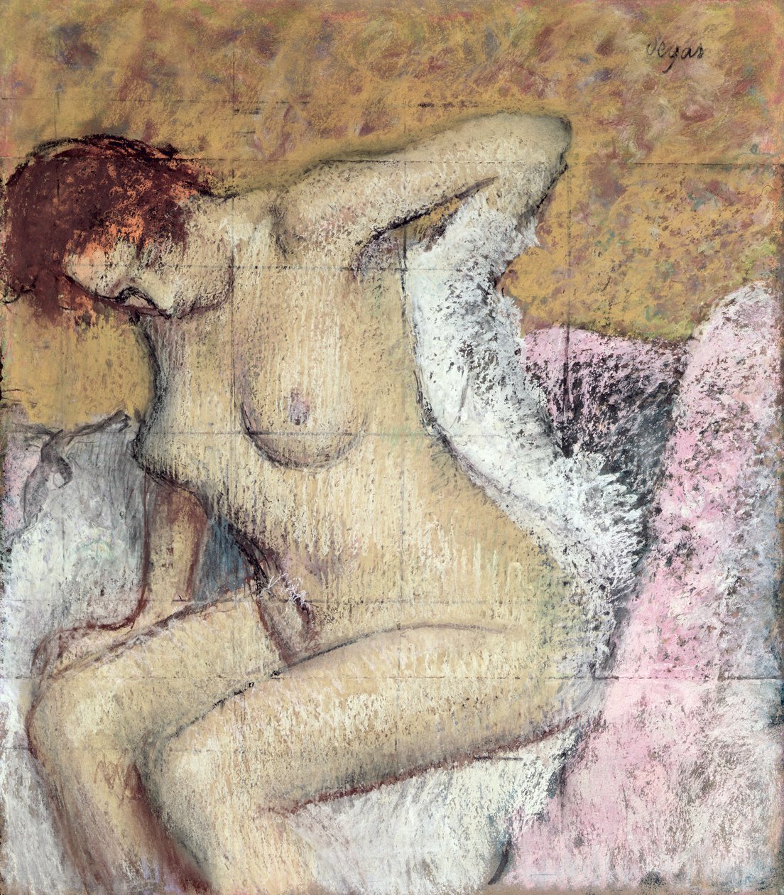 Depois do banho (pastel e guache sobre papel) de Edgar Degas