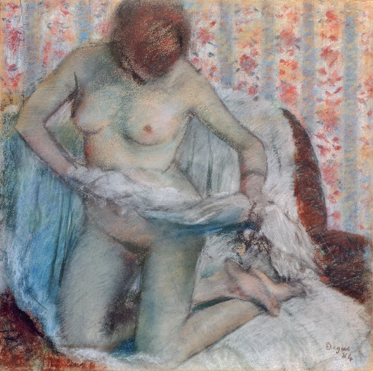 Depois do banho, 1884 (pastel sobre papel) de Edgar Degas