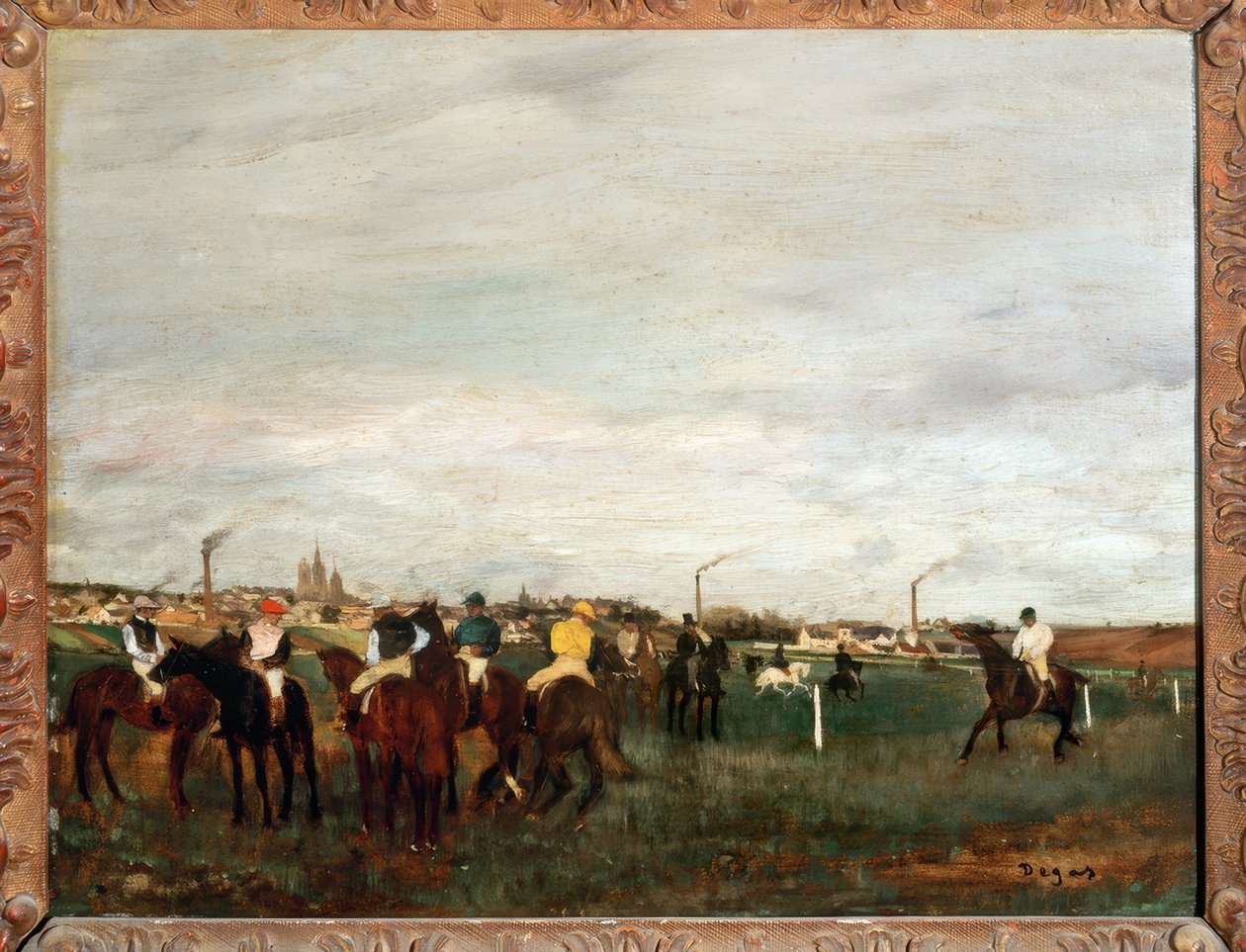 No lugar da sela de Edgar Degas