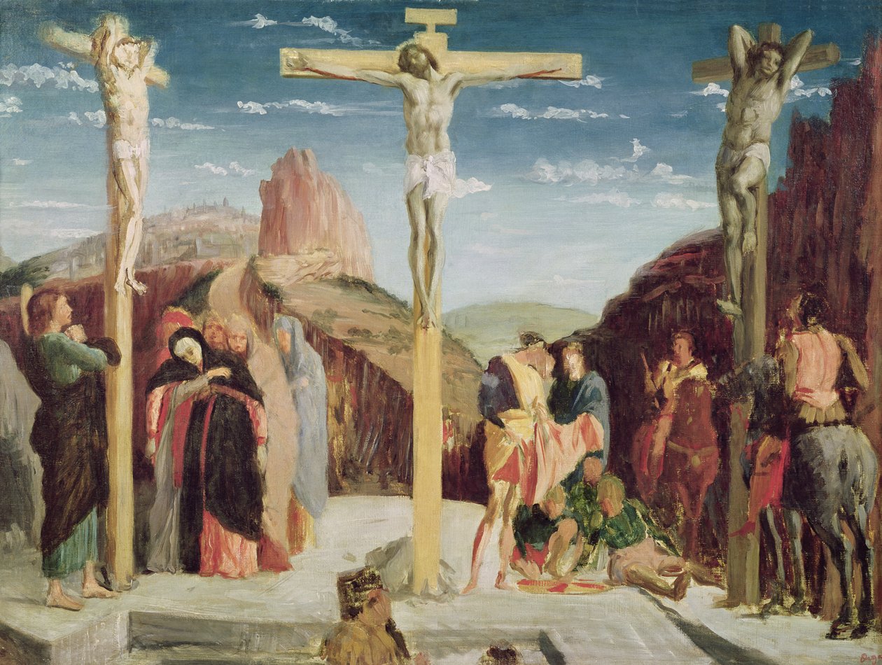 Calvário, depois de uma pintura de Andrea Mantegna (1431-1506) de Edgar Degas