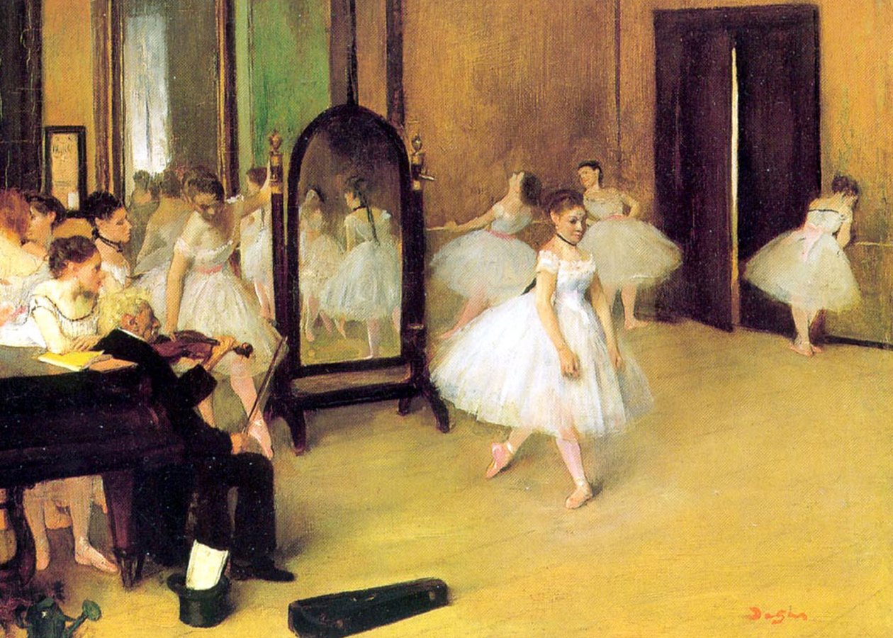 Aula de dança de Edgar Degas