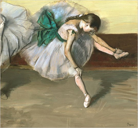 Dançarino em Repouso de Edgar Degas