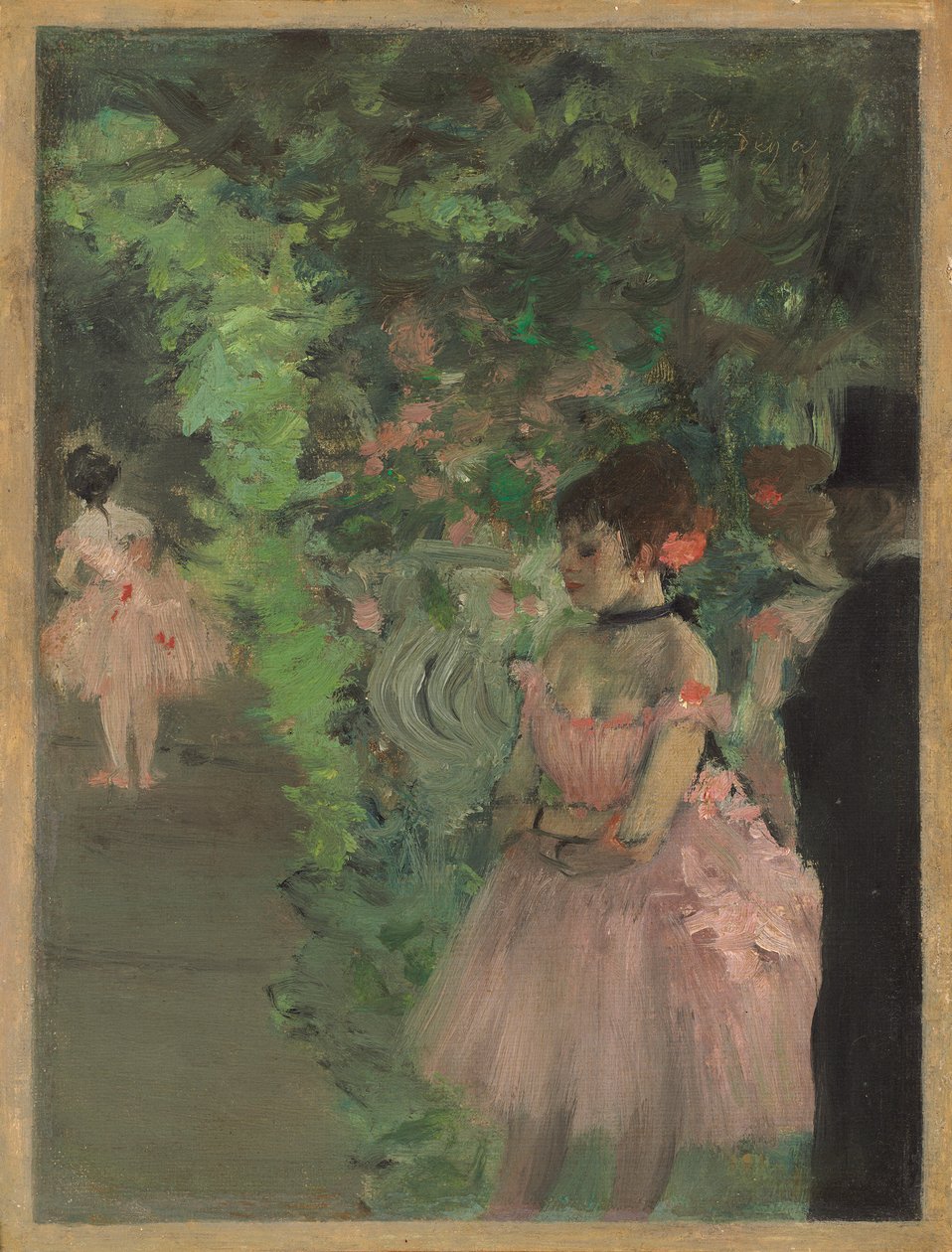 Dançarinos nos bastidores de Edgar Degas