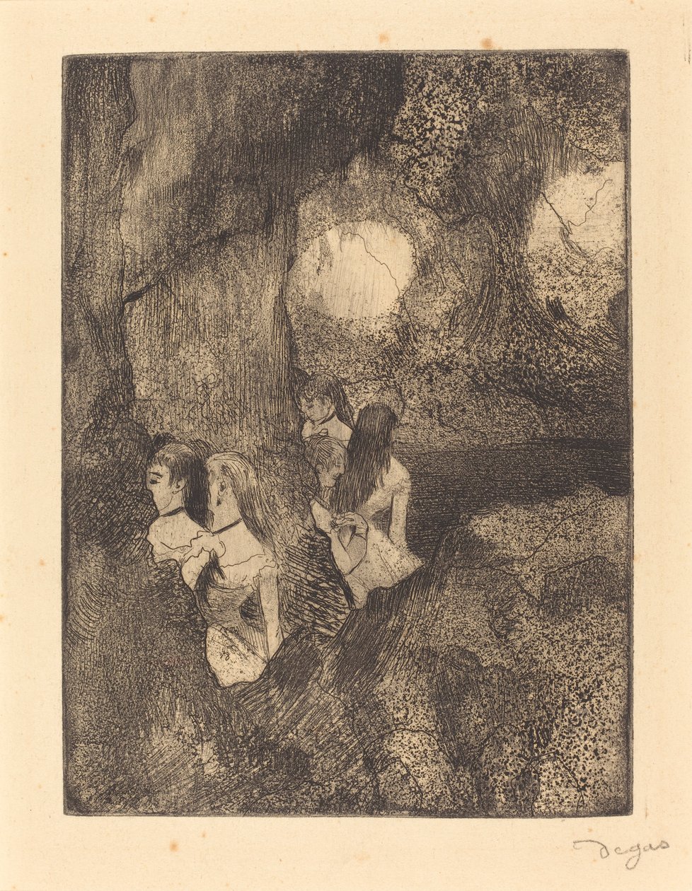 Dançarinos nas asas de Edgar Degas