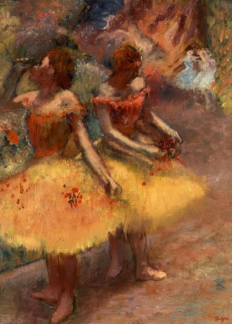 Dois dançarinos de Edgar Degas