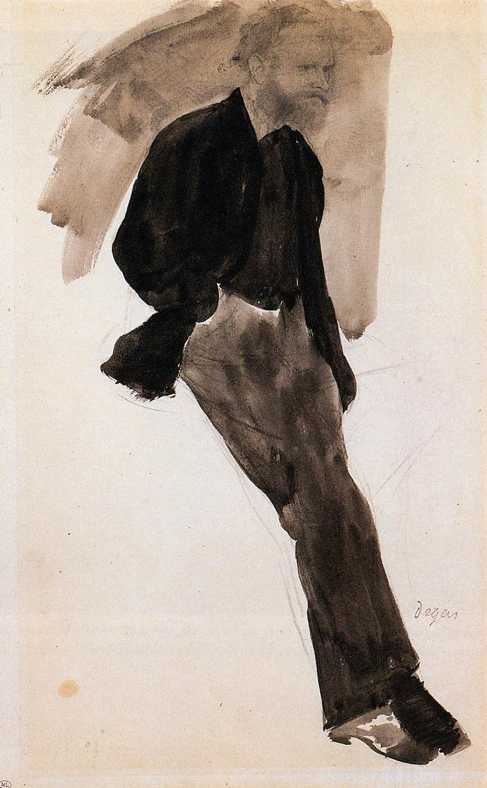 Edouard Manet Em Pé de Edgar Degas
