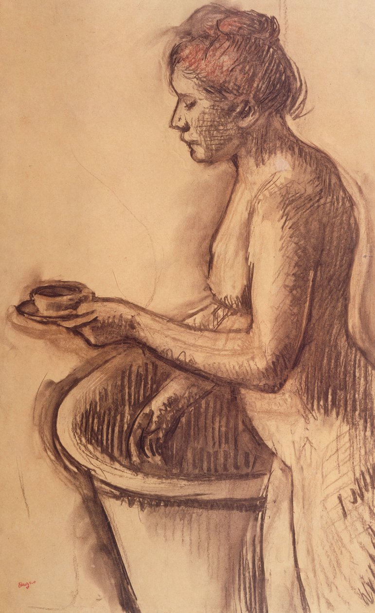 Nu feminino de Edgar Degas