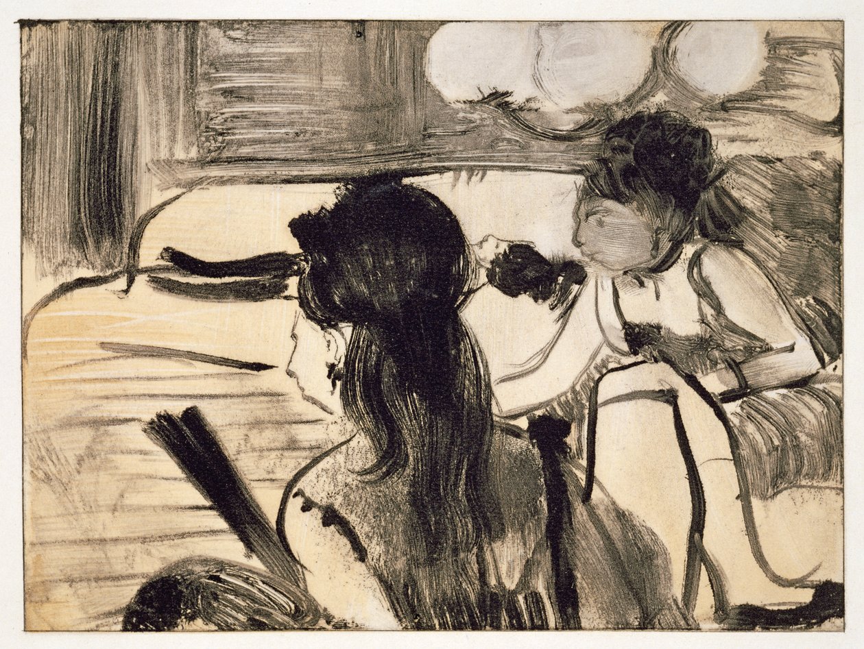 Ilustração de "The Tellier House", de Guy de Maupassant (1850-93) gravada por Maurice Potin, 1933 de Edgar Degas