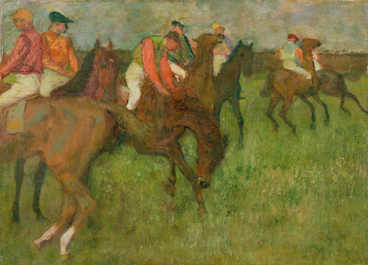 Jóqueis, 1886-90 de Edgar Degas
