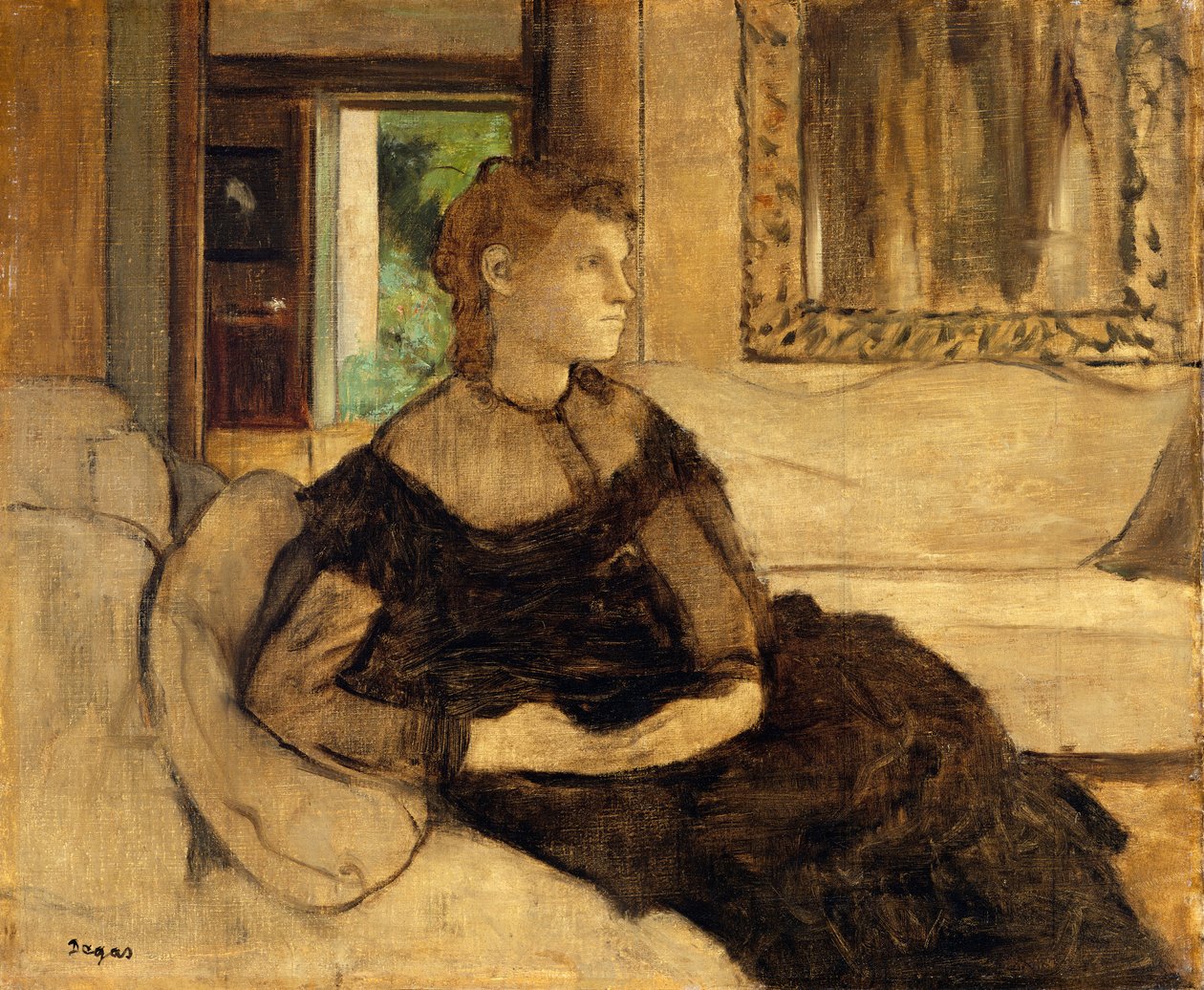 Madame Théodore Gobillard, nascido em Yves Morisot de Edgar Degas