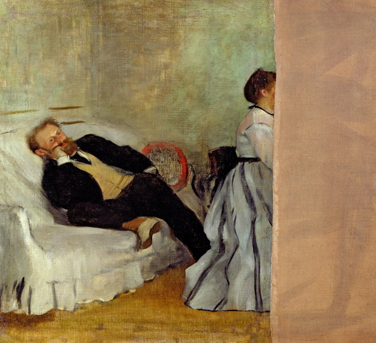 Senhor e Madame Edouard Manet, 1868-69 de Edgar Degas