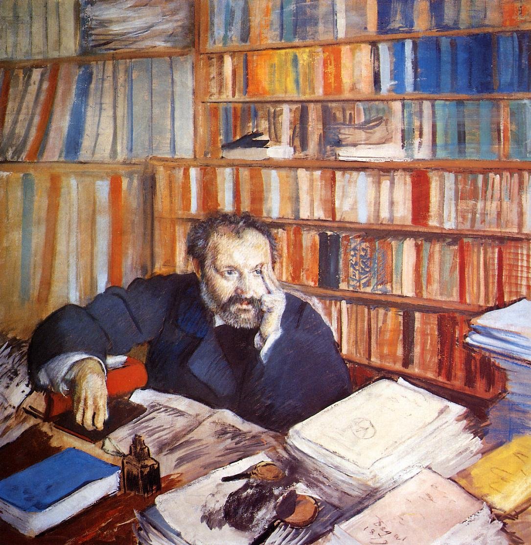 Retrato de Duranty de Edgar Degas