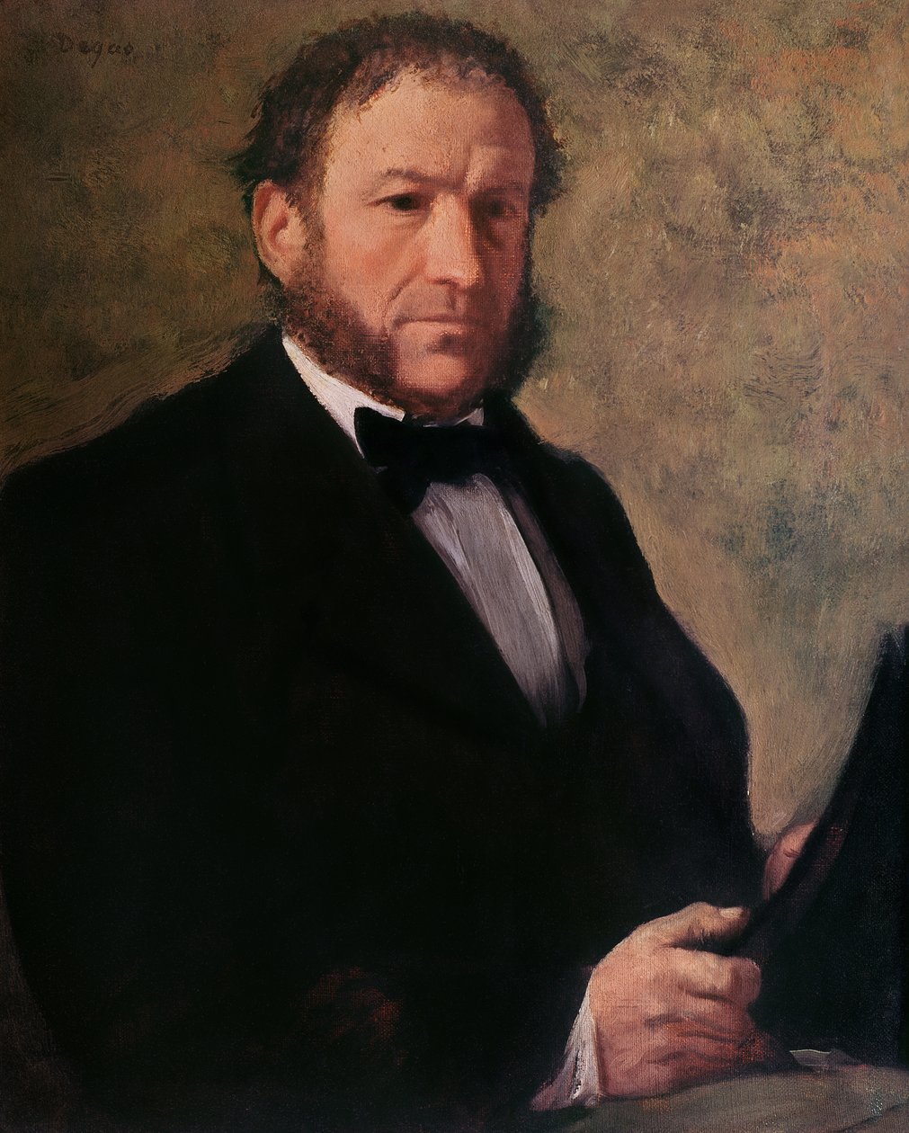 Retrato de Monsieur Ruelle, 1861 de Edgar Degas