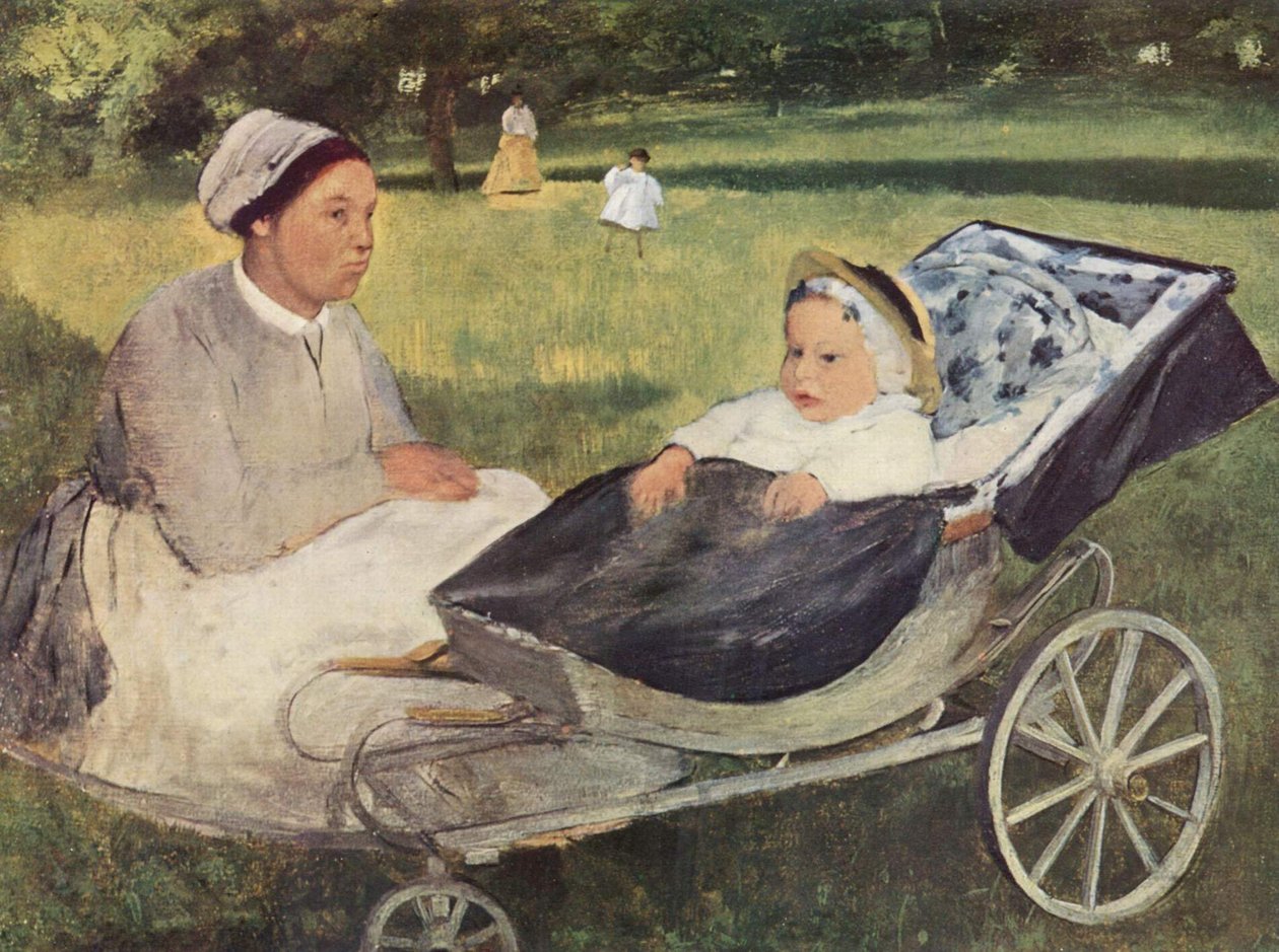 Retrato de Henri Valpinçon como Kind mit Gouvernante de Edgar Degas