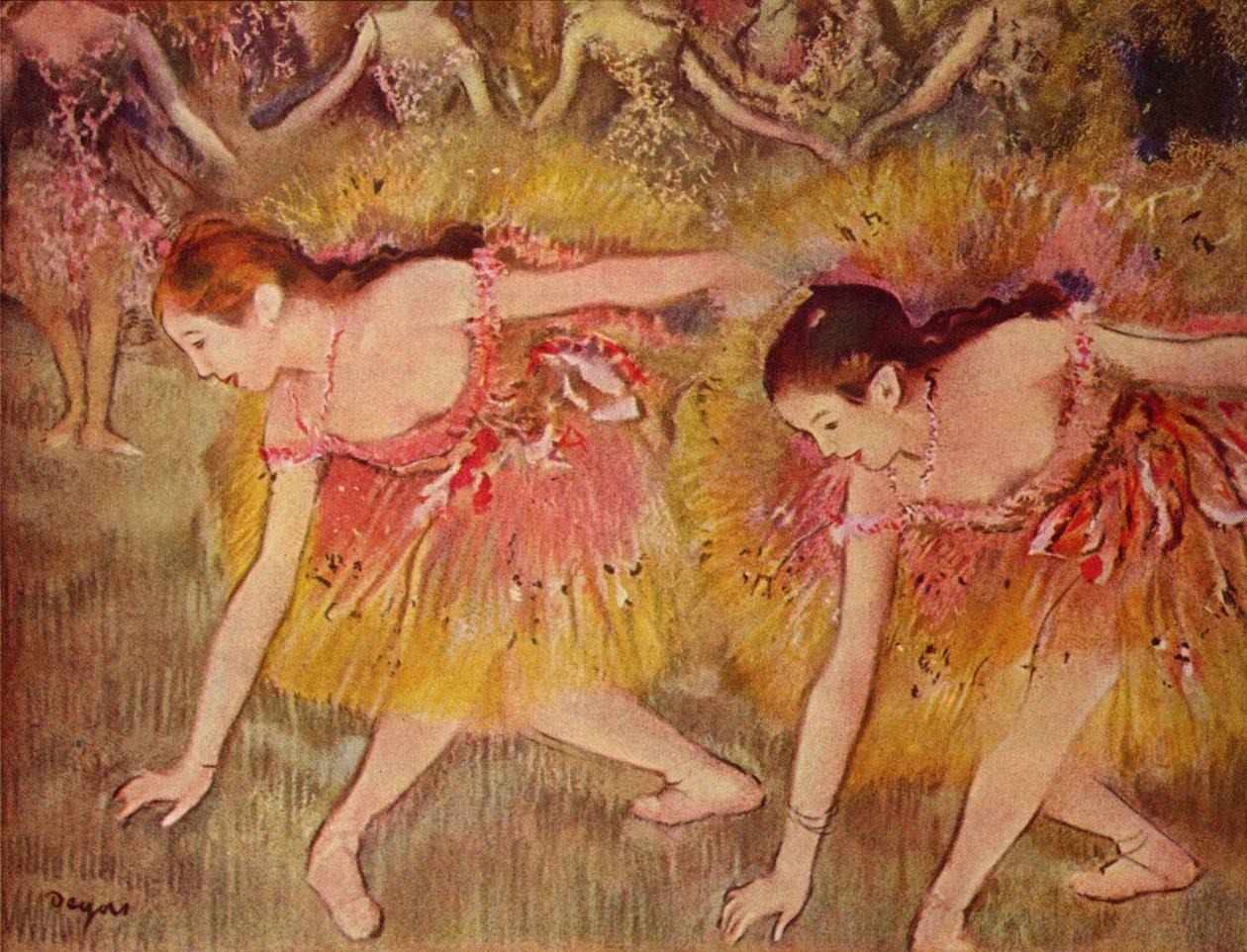Dançarinos de curvatura de Edgar Degas