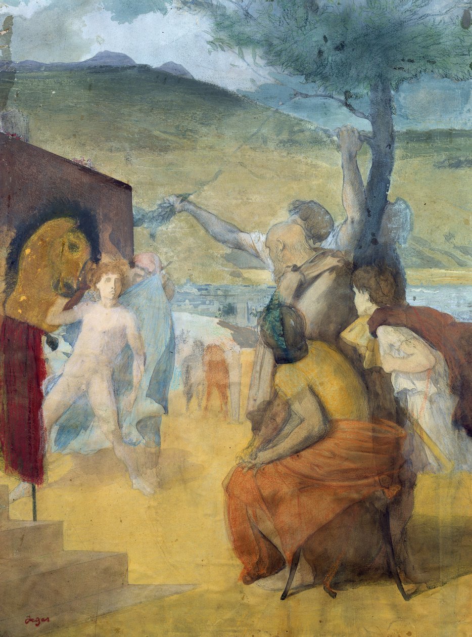 Estudo para pintura clássica de Edgar Degas