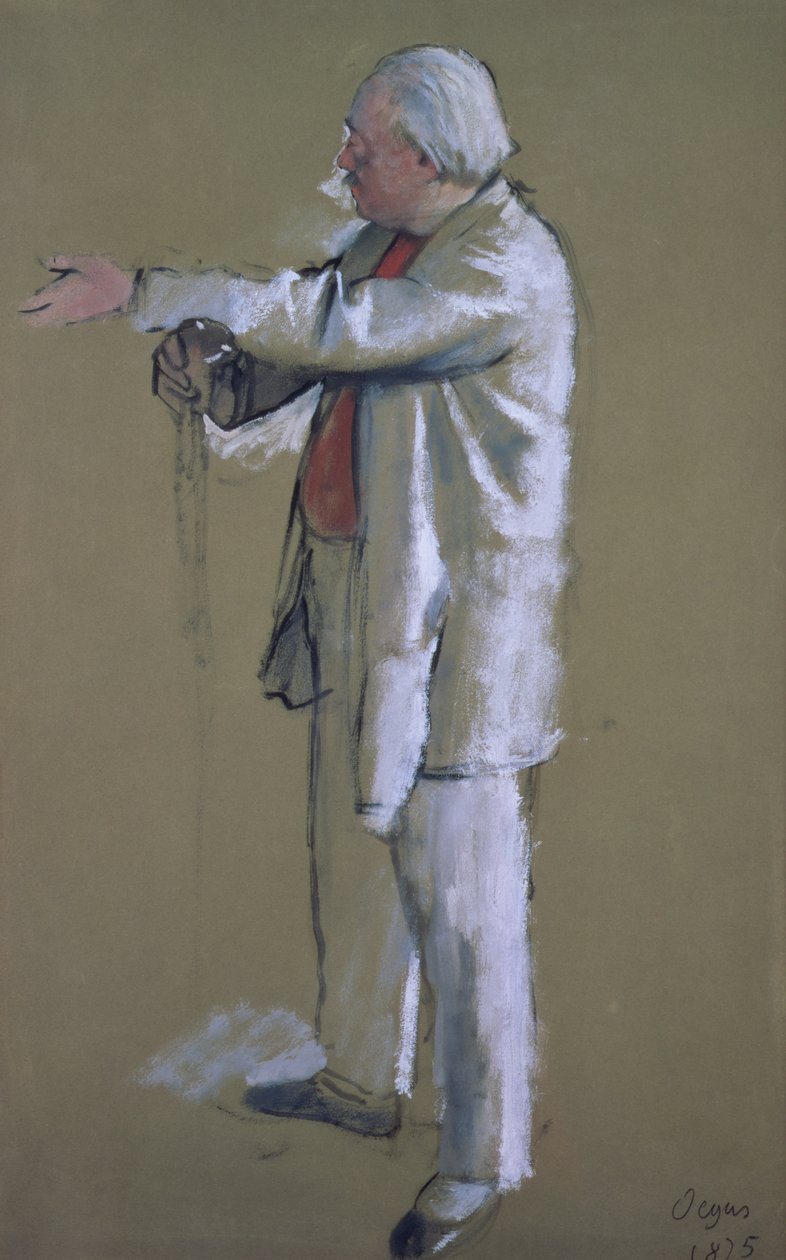 O Ballet Master, 1875 (pastel) de Edgar Degas