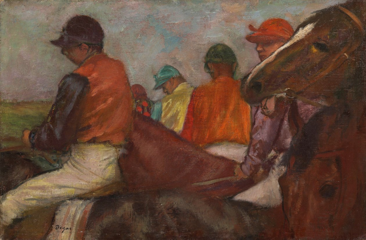 Os jóqueis, c.1882 de Edgar Degas