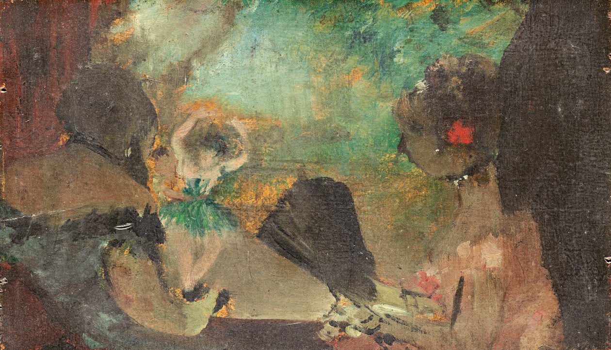 O Loge, c.1883 (óleo sobre madeira) de Edgar Degas