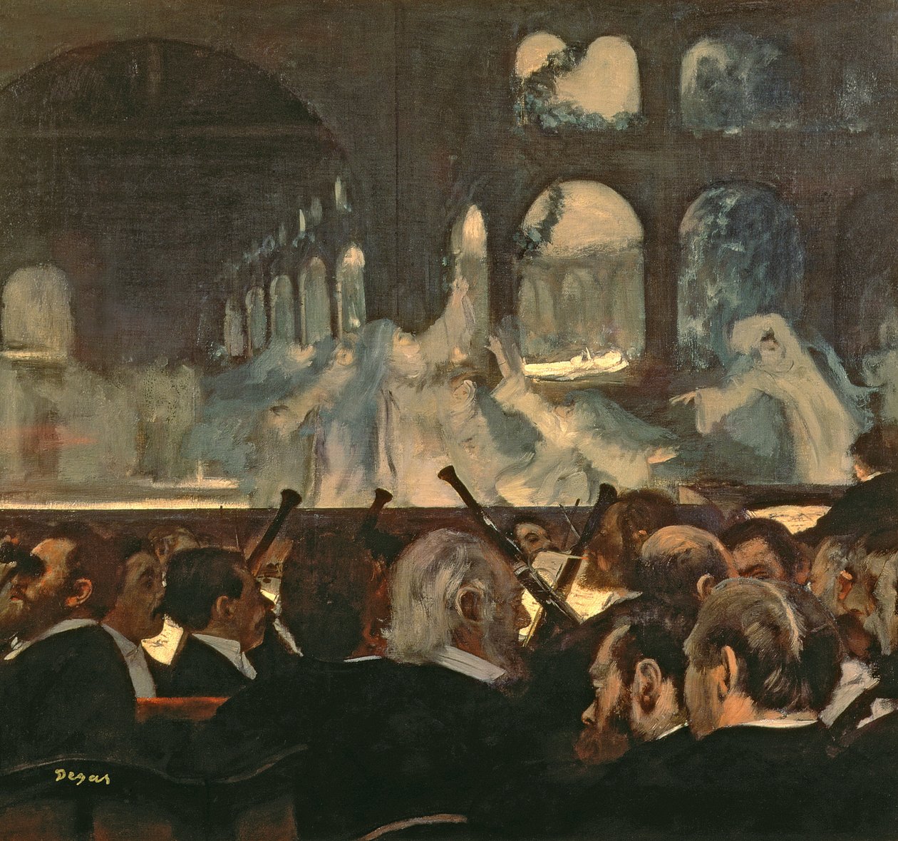 A cena de balé da ópera de Meyerbeer "Robert le Diable", 1876 de Edgar Degas