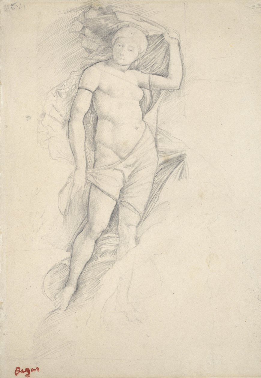 Vênus, depois de Mantegna, século XIX de Edgar Degas