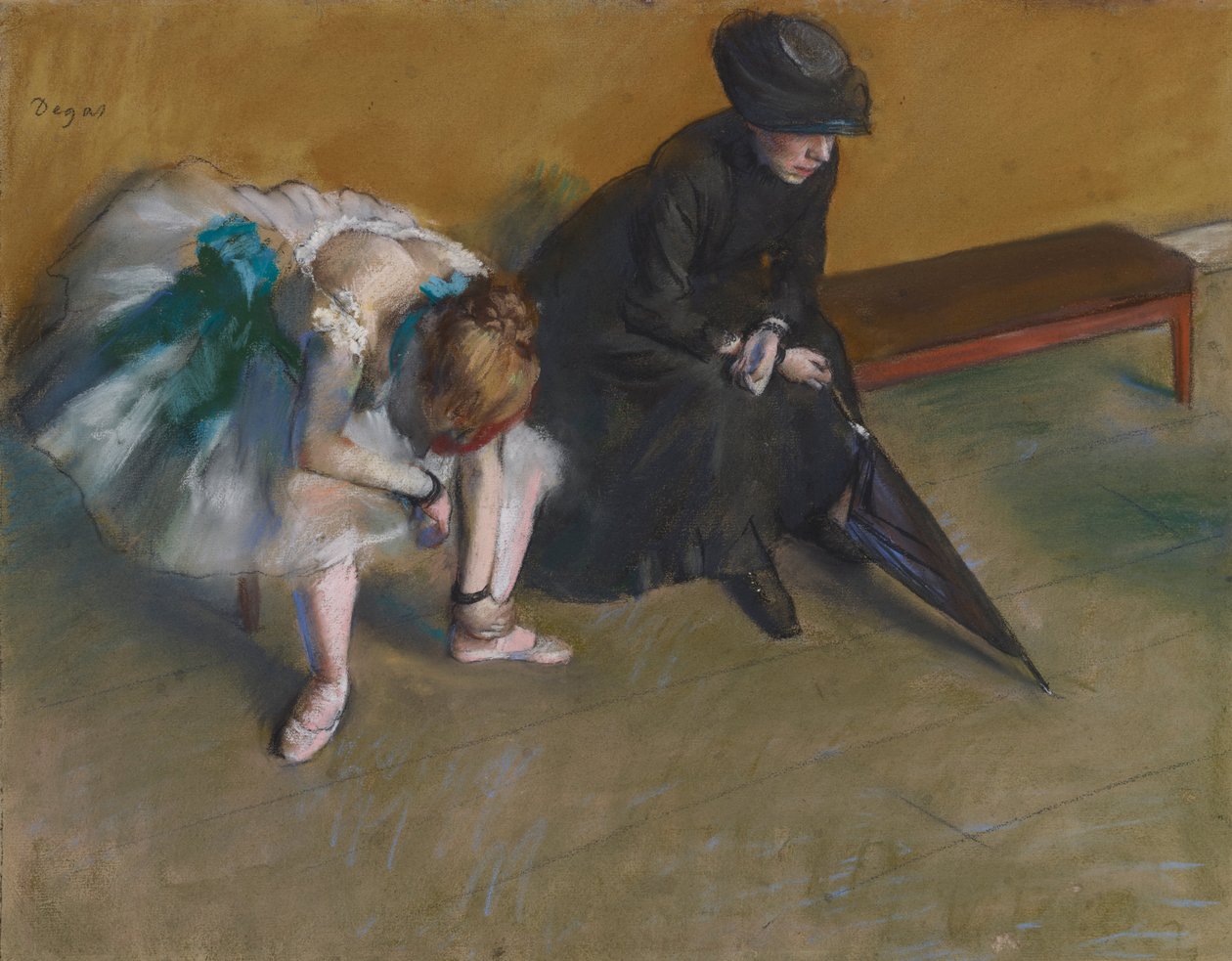 Esperando de Edgar Degas