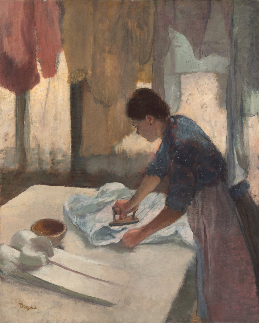 Mulher engomadoria de Edgar Degas
