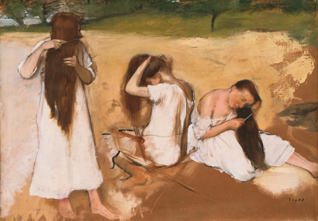 Mulheres penteando o cabelo de Edgar Degas
