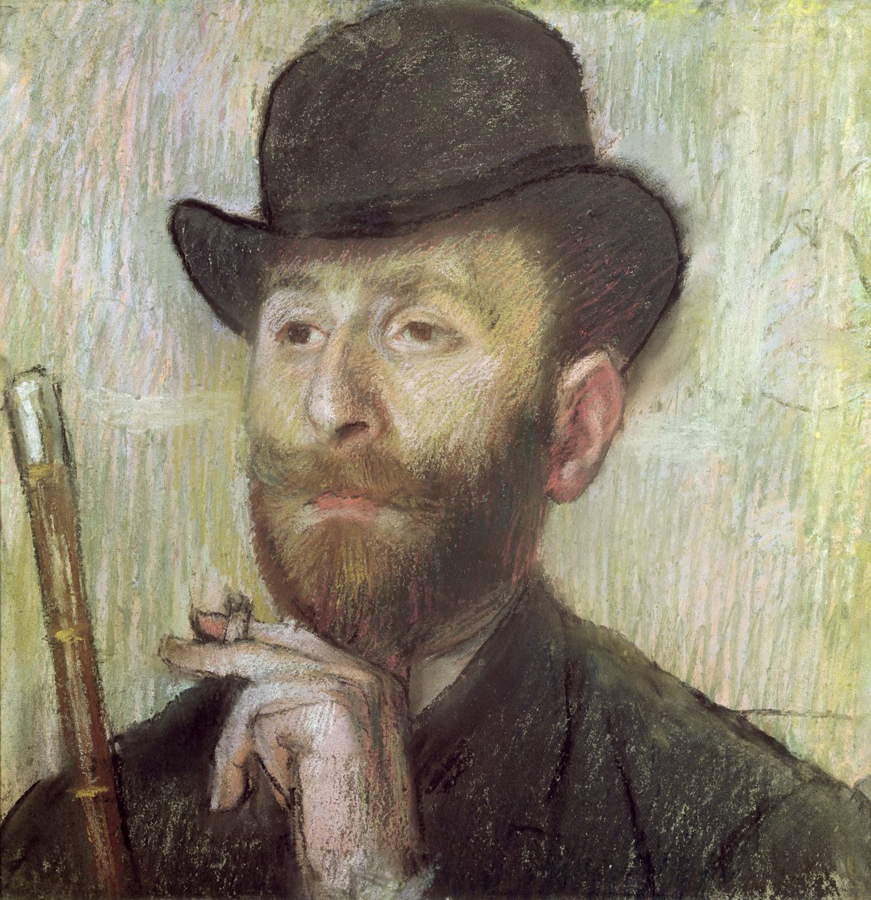 Zachary Zakarian, c.1885 (pastel a bordo) de Edgar Degas