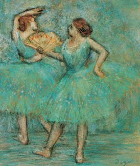 Dois dançarinos de Edgar Degas