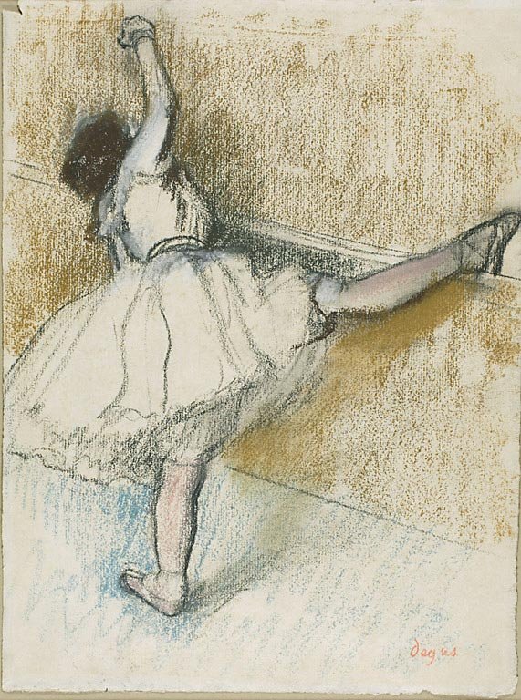 nDancer Alongamento no estéril de Edgar Degas